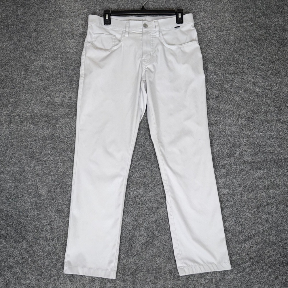 Travis Mathew Golf Pants Men's 30x27 Gray Chino Low Rise Stretch Athletic Casual